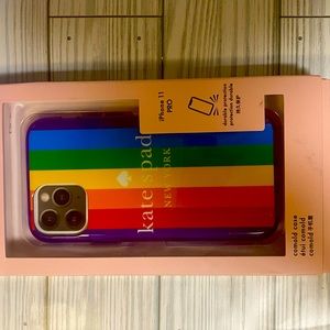 Rainbow/Multi Color Kate Spade iPhone 11pro phone case